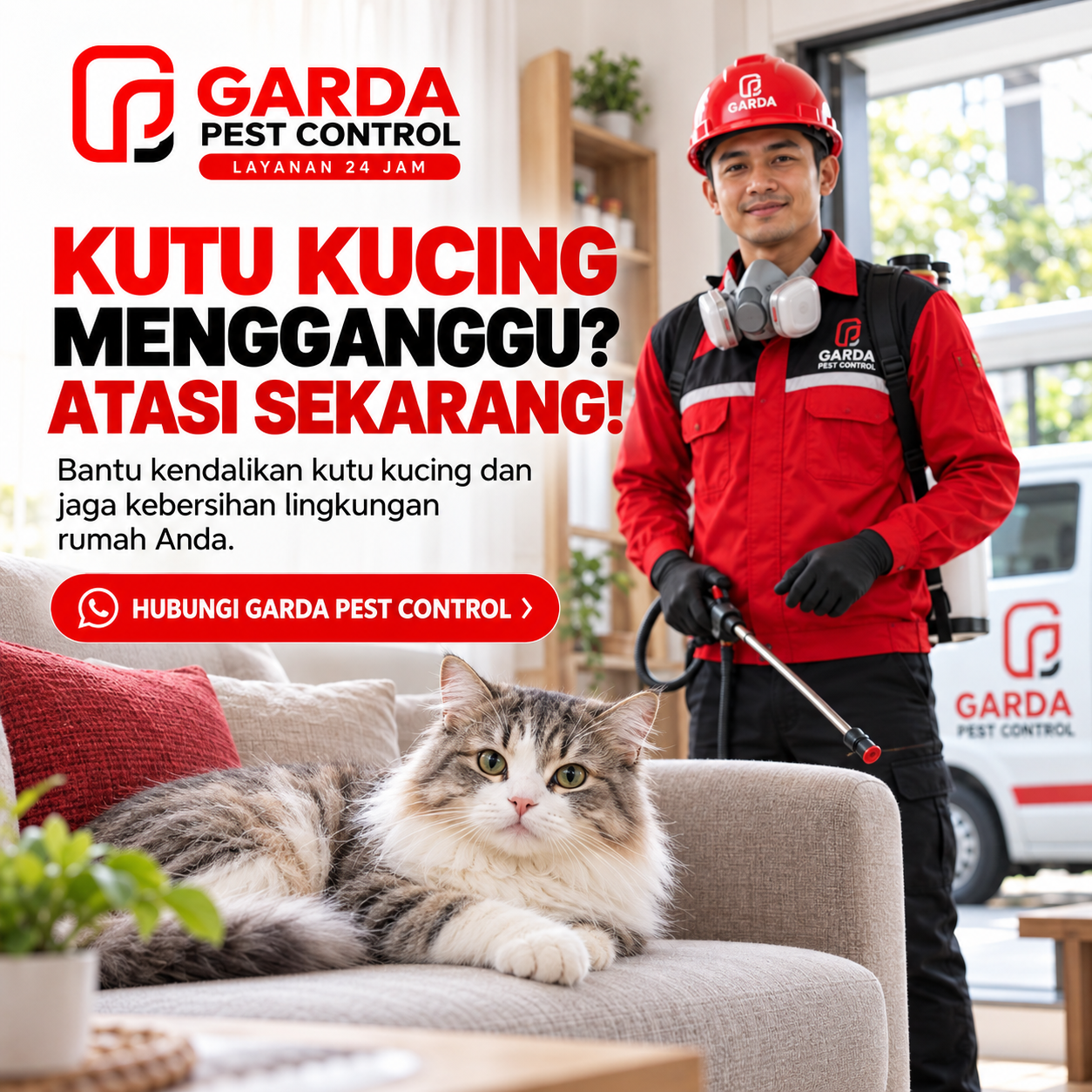 Jasa Pembasmi Kutu Kucing di Umbulharjo