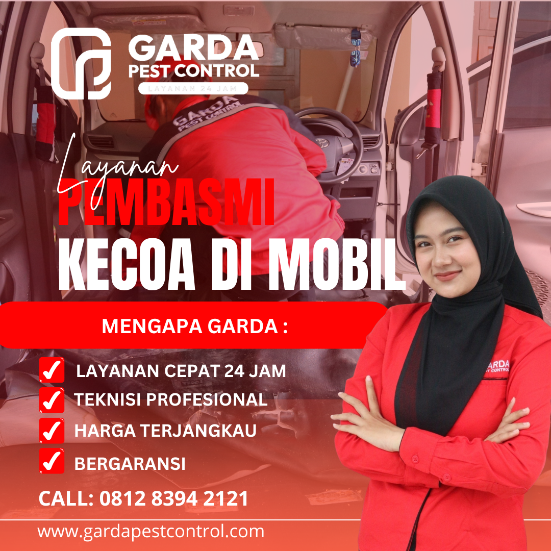 Jasa Pembasmi Kecoa di Mobil Terdekat
