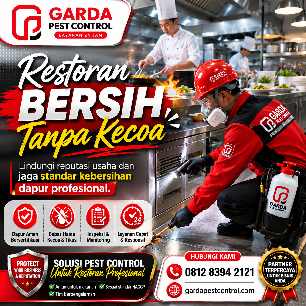 Jasa Pembasmi Kecoa Restoran Semarang: Penanganan Hama Dapur Komersial