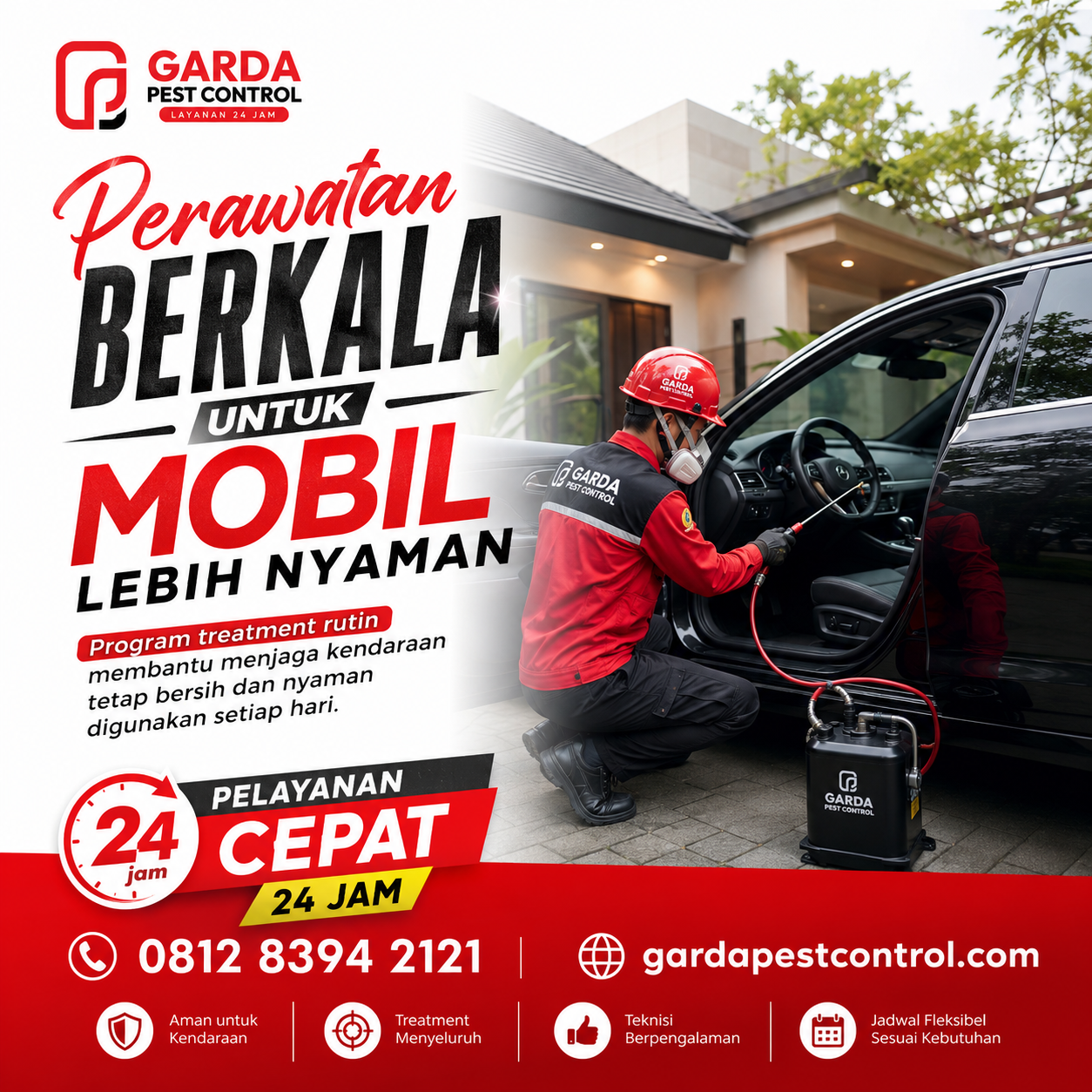 Jasa Pembasmi Kecoa di Mobil Tangerang