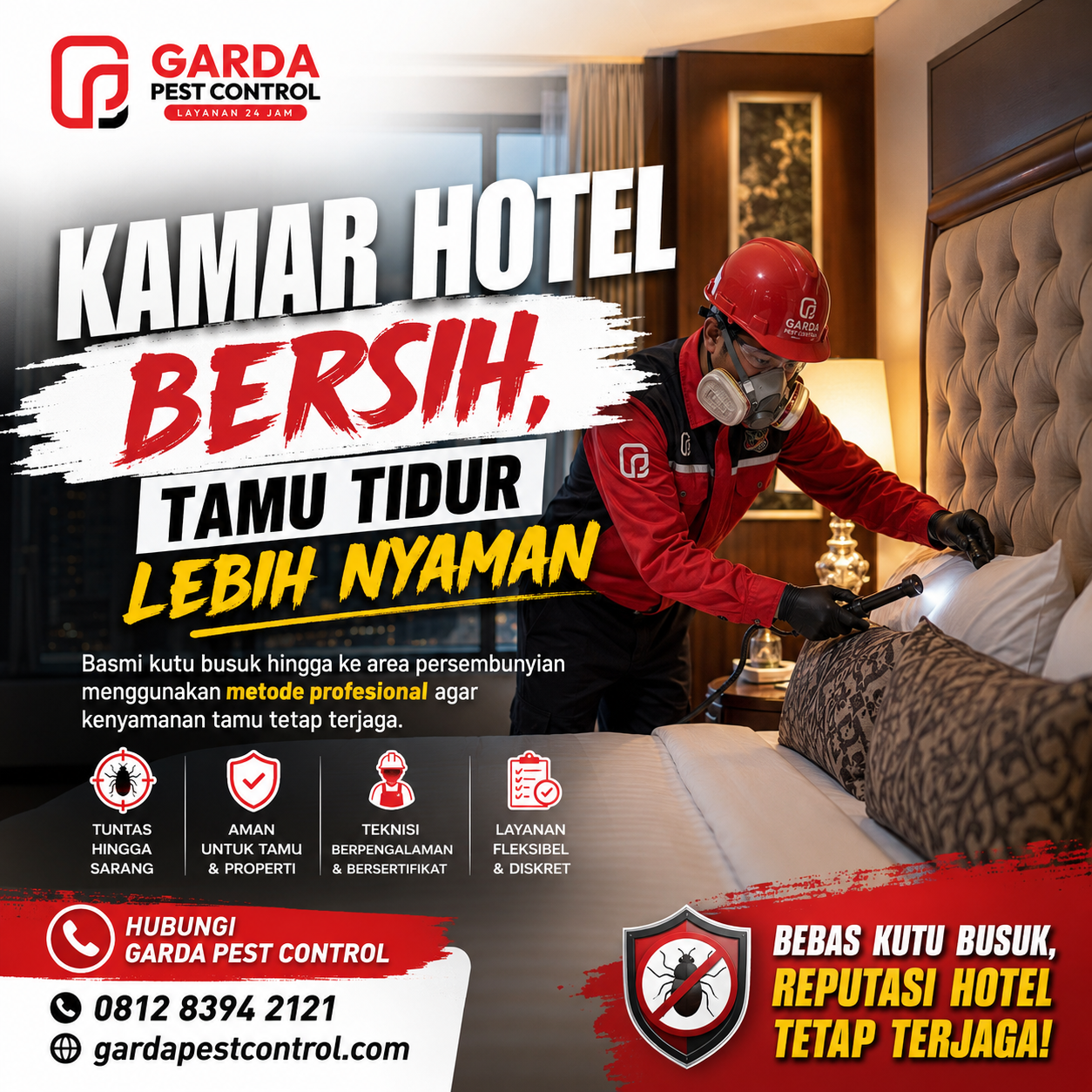 Jasa Pest Control Kutu Busuk Hotel Semarang: Solusi Cepat Basmi Kutu Kasur
