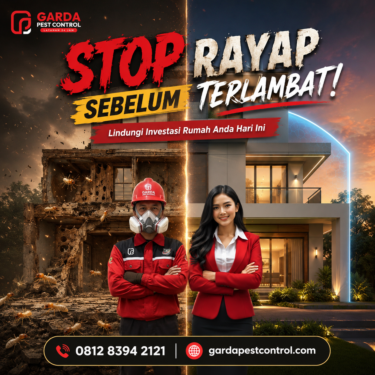 Jasa Anti Rayap Cirebon Berkualitas Murah Mulai 45Rban