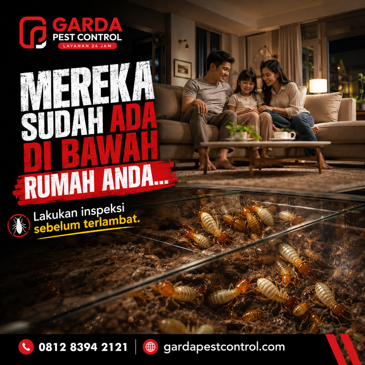 Jasa Semprot Rayap di Kota Cirebon Surveynya Gratis