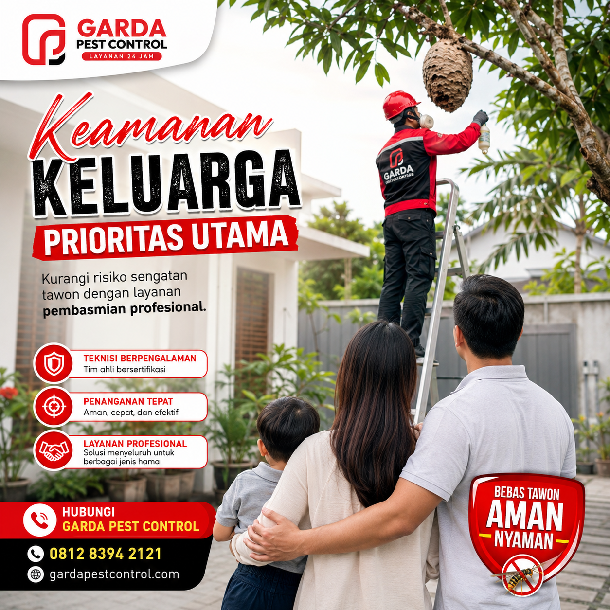 Jasa Pembasmi Tawon Bergaransi di Semarang: Solusi Aman untuk Keluarga Anda