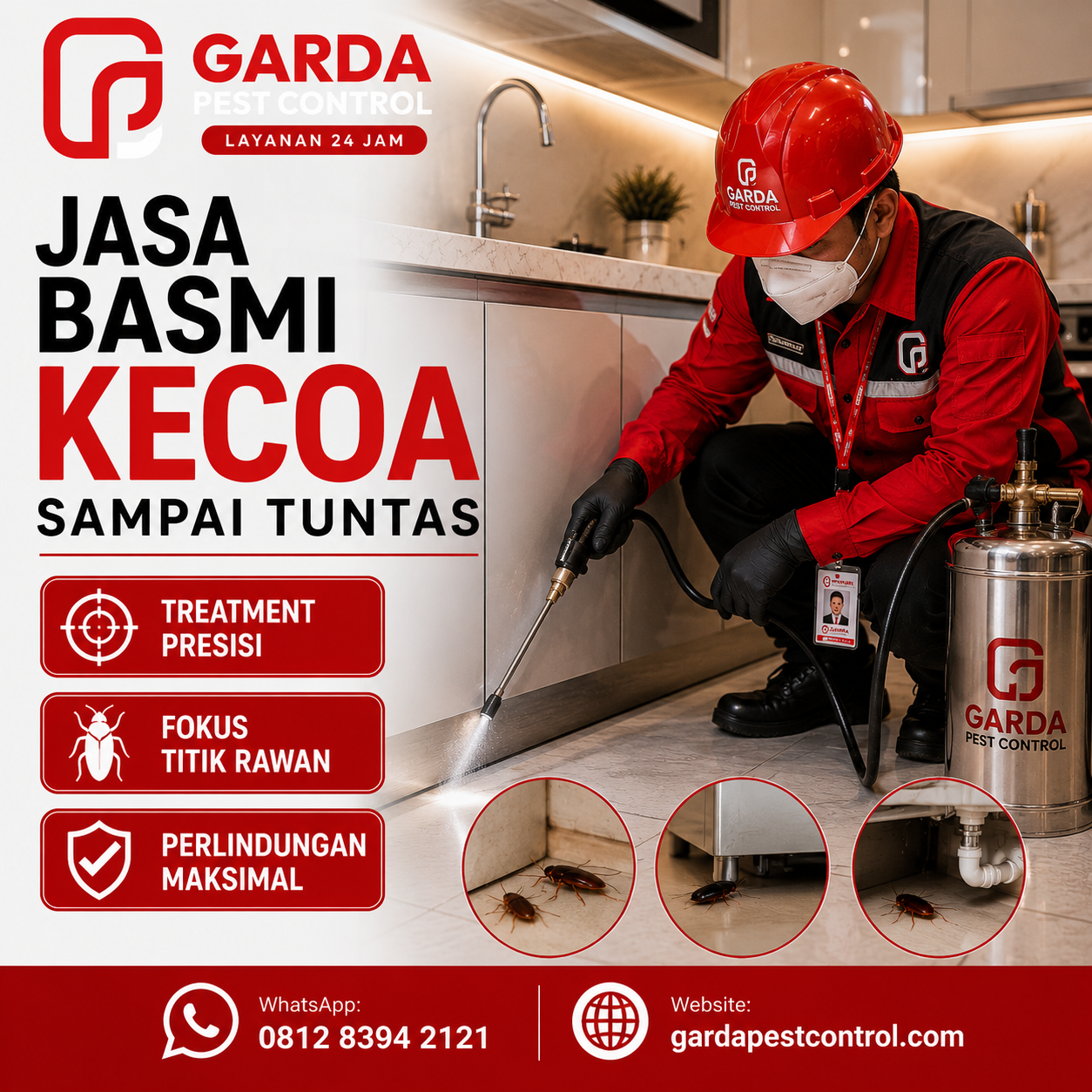 Harga Jasa Pembasmi Kecoa Semarang: Estimasi Biaya dan Layanan Terbaik
