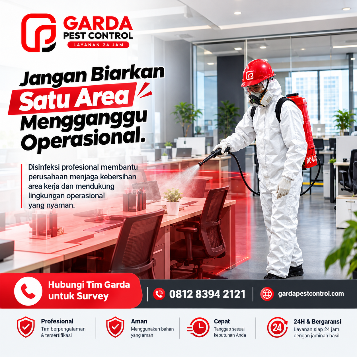 Jasa Disinfeksi Virus dan Sterilisasi Ruangan Profesional di Bandung