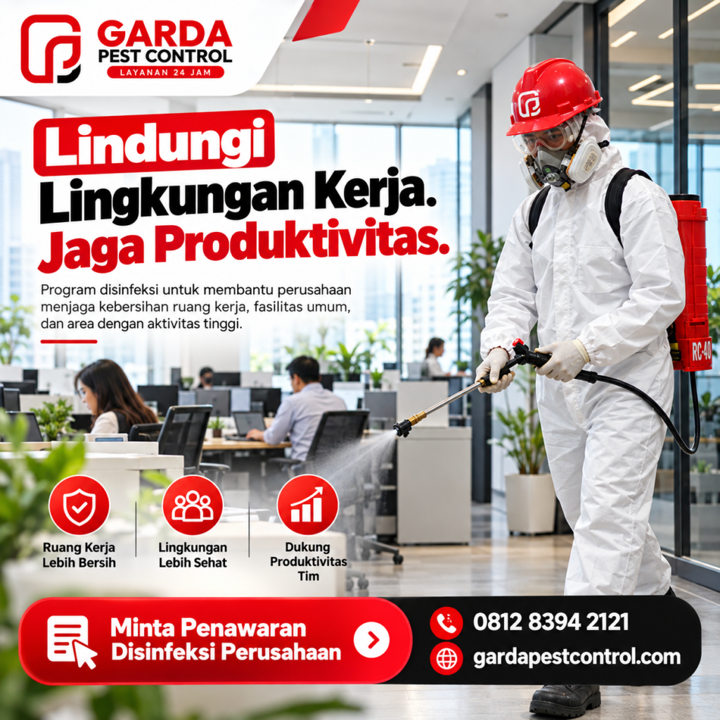 Jasa Disinfeksi Virus dan Sterilisasi Ruangan Profesional di Bandung